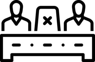 line icon for absence vector