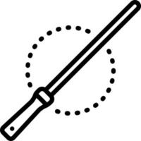 line icon for rod vector