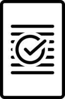 line icon for marked vector