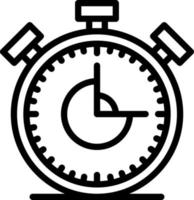 line icon for timer vector