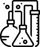 icono de línea para laboratorios vector