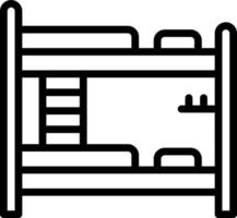 line icon for hostels vector