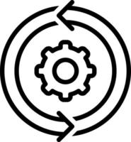 line icon for continuous vector