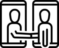 line icon for conclude vector