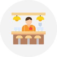 Bar Counter Creative Icon Design vector