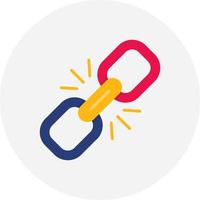 Link Creative Icon Design vector