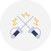 Fencing Creative Icon Design vector