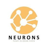 Neuron Logo, Molecule Logo Design, Vector AND, Template Illustration