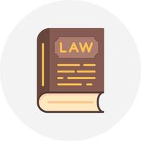 Law Book Creative Icon Design vector