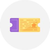 Ticket Creative Icon Design vector