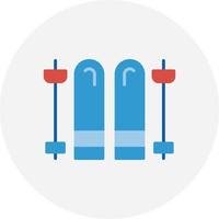 Skis Creative Icon Design vector