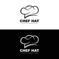 logotipo de sombrero de chef, vector de chef de restaurante, diseño para restaurante, catering, charcutería, panadería