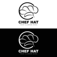 logotipo de sombrero de chef, vector de chef de restaurante, diseño para restaurante, catering, charcutería, panadería