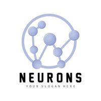 Neuron Logo, Molecule Logo Design, Vector AND, Template Illustration