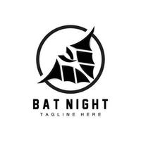 Bat Logo, Night Flying Animal Icon, Company Vector,Halloween Template vector