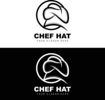 logotipo de sombrero de chef, vector de chef de restaurante, diseño para restaurante, catering, charcutería, panadería