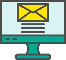 icono de vector de correo