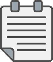 Notepad Vector Icon