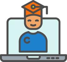 Online Class Vector Icon