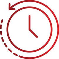 Back In Time Vector  Icon
