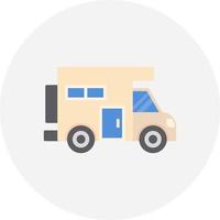 Camper Van Creative Icon Design vector