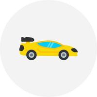 Sports Car Creative Icon Design vector