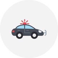 Police Car Creative Icon Design vector