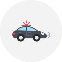 Police Car Creative Icon Design vector