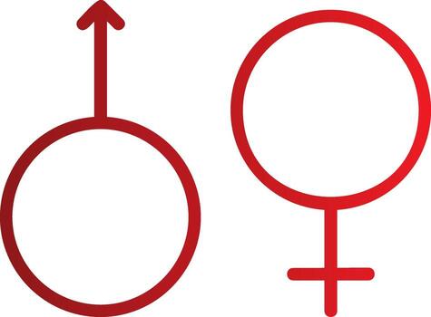 Gender Sign Vector  Icon