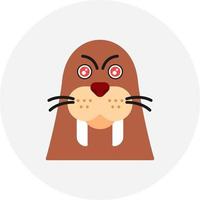 Walrus Creative Icon Design vector