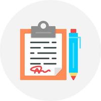 Contract Creative Icon Design vector