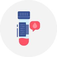 Blood Sample Creative Icon Design vector