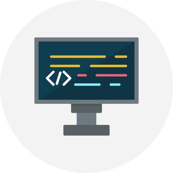 diseño de icono creativo de codificación vector