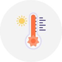 diseño de icono creativo de temperatura caliente vector