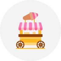 Ice Cream Shop Creative Icon Design vector