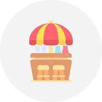 Beach Bar Creative Icon Design vector