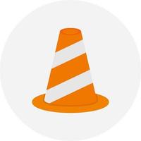 Traffic Cone Creative Icon Design vector