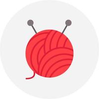 Wool Ball Creative Icon Design vector