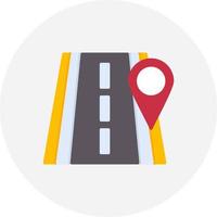 Road Location Creative Icon Design vector