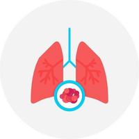 Lung Cancer Creative Icon Design vector