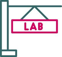 icono de vector de laboratorio