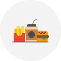 Fast Food Creative Icon Design vector