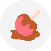 diseño de icono creativo de manzana de caramelo vector