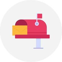 Mail Box Creative Icon Design vector