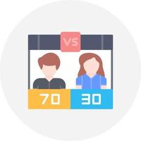 Poll Creative Icon Design vector