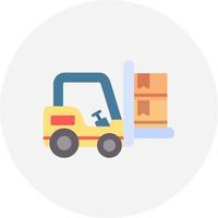 Forklift Creative Icon Design vector