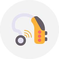 Hearing Aid Creative Icon Design vector