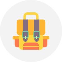 diseño de icono creativo de mochila vector