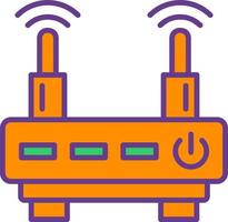 diseño de icono creativo de enrutador wifi vector