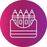 Crayons Creative Icon Design vector